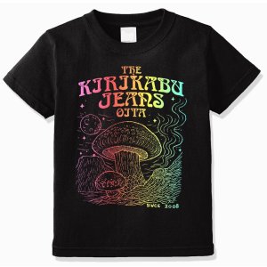 画像2: 「KIRIKABU JEANS/キリカブジーンズ」予約商品 KINOKO グラデーションプリントTシャツ【ブラック】