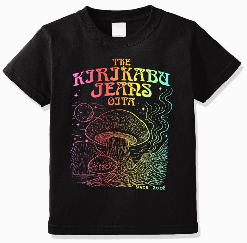 他の写真1: 「KIRIKABU JEANS/キリカブジーンズ」予約商品 KINOKO グラデーションプリントTシャツ【ブラック】
