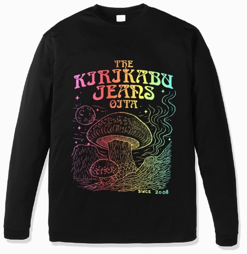 他の写真1: 「KIRIKABU JEANS/キリカブジーンズ」予約商品 KINOKO グラデーションプリントロンT【ブラック】