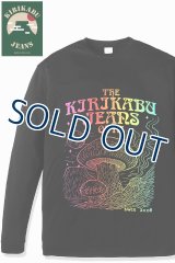「KIRIKABU JEANS/キリカブジーンズ」予約商品 KINOKO グラデーションプリントロンT【ブラック】