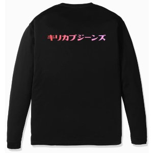 画像3: 「KIRIKABU JEANS/キリカブジーンズ」予約商品 KINOKO グラデーションプリントロンT【ブラック】