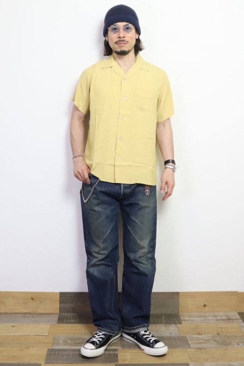 他の写真3: 「Pherrow's/フェローズ」半袖オープンカラーシャツ【マスタード】