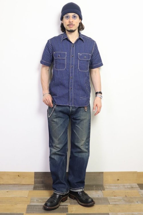 他の写真2: 「JELADO/ジェラード」ユニオンワーカーズシャツ【インディゴウォバッシュ】