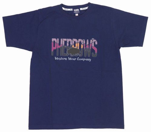 他の写真1: 「Pherrow's/フェローズ」Western Wear Company プリントTシャツ PTシリーズ【G・ネイビー】