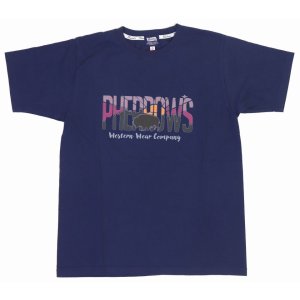 画像2: 「Pherrow's/フェローズ」Western Wear Company プリントTシャツ PTシリーズ【G・ネイビー】