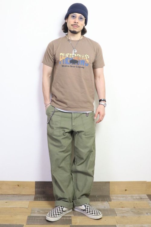 他の写真3: 「Pherrow's/フェローズ」Western Wear Company プリントTシャツ PTシリーズ【ココア】