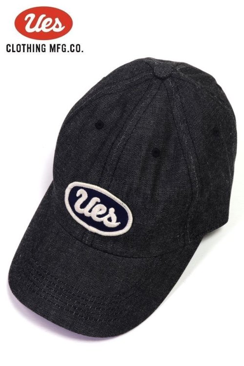 他の写真1: 「UES/ウエス」ブラックデニムキャップ【UESネイビー】