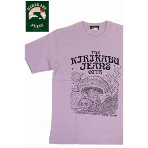 画像1: 「KIRIKABU JEANS/キリカブジーンズ」KINOKO プリントTシャツ【ライトパープル×ダークパープル】