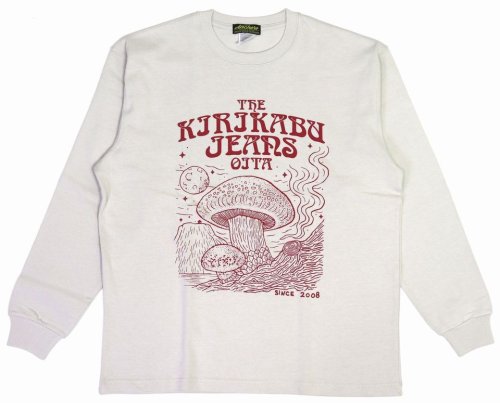 他の写真1: 「KIRIKABU JEANS/キリカブジーンズ」KINOKO プリントロンT【グレージュ】