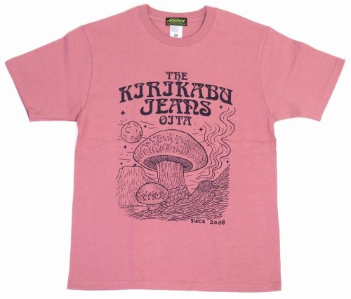 他の写真1: 「KIRIKABU JEANS/キリカブジーンズ」KINOKO プリントTシャツ【ピンク×ダークパープル】