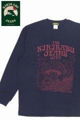 「KIRIKABU JEANS/キリカブジーンズ」KINOKO プリントロンT【ネイビー】