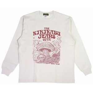 画像2: 「KIRIKABU JEANS/キリカブジーンズ」KINOKO プリントロンT【グレージュ】