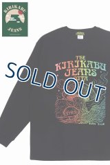 「KIRIKABU JEANS/キリカブジーンズ」予約商品 KINOKO グラデーションプリントロンT【ブラック】