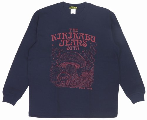 他の写真1: 「KIRIKABU JEANS/キリカブジーンズ」KINOKO プリントロンT【ネイビー】