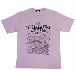 画像2: 「KIRIKABU JEANS/キリカブジーンズ」KINOKO プリントTシャツ【ライトパープル×ダークパープル】