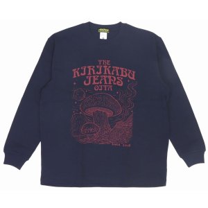 画像2: 「KIRIKABU JEANS/キリカブジーンズ」KINOKO プリントロンT【ネイビー】