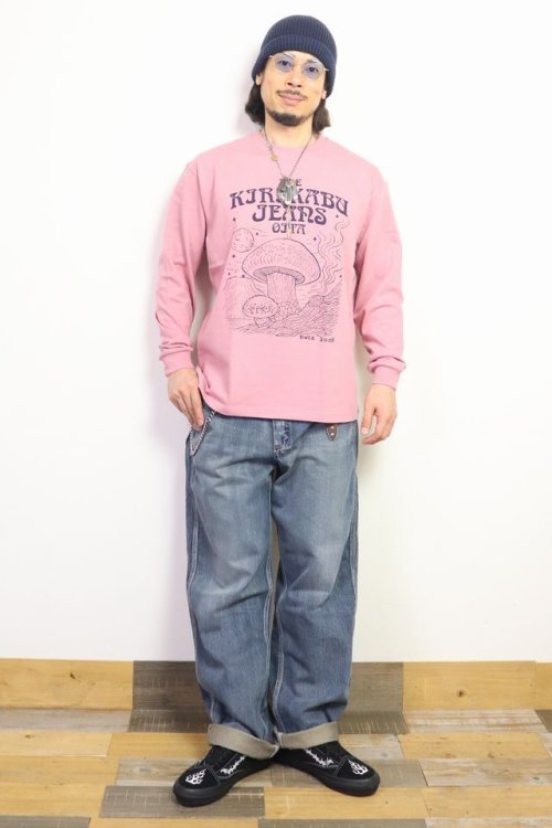 他の写真3: 「KIRIKABU JEANS/キリカブジーンズ」KINOKO プリントロンT【ピンク】