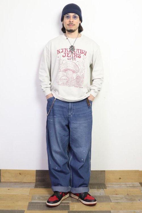 他の写真3: 「KIRIKABU JEANS/キリカブジーンズ」KINOKO プリントロンT【グレージュ】