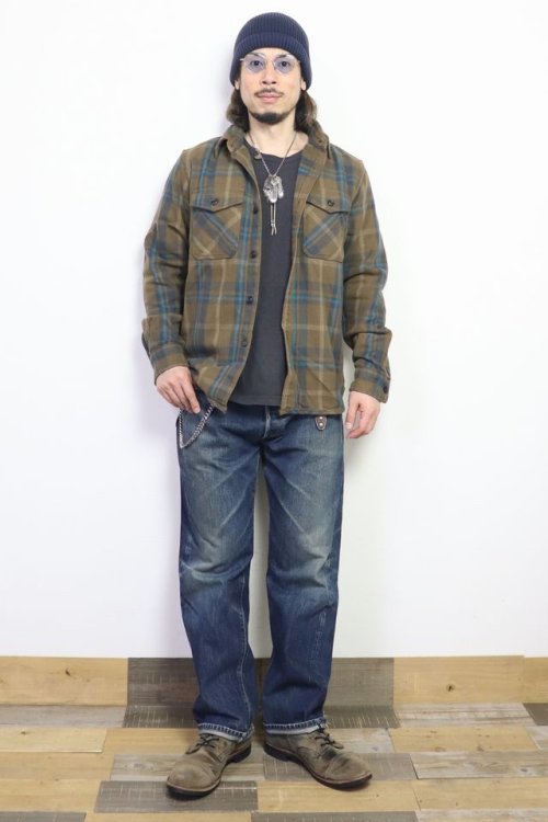 他の写真2: 「UES/ウエス」エクストラヘビーネルシャツ【ベージュ】