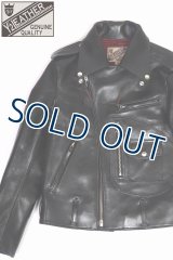 「Y'2 LEATHER/Y'2レザー」ヴィンテージホースDポケットダブルライダースジャケット【ブラック】