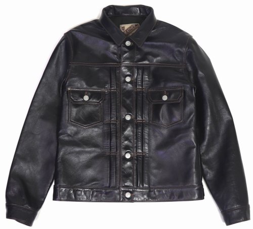 他の写真1: 「Y'2 LEATHER/Y'2レザー」インディゴホース2ndタイプジャケット【インディゴ】