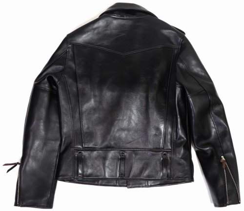 他の写真2: 「Y'2 LEATHER/Y'2レザー」ヴィンテージホースDポケットダブルライダースジャケット【ブラック】