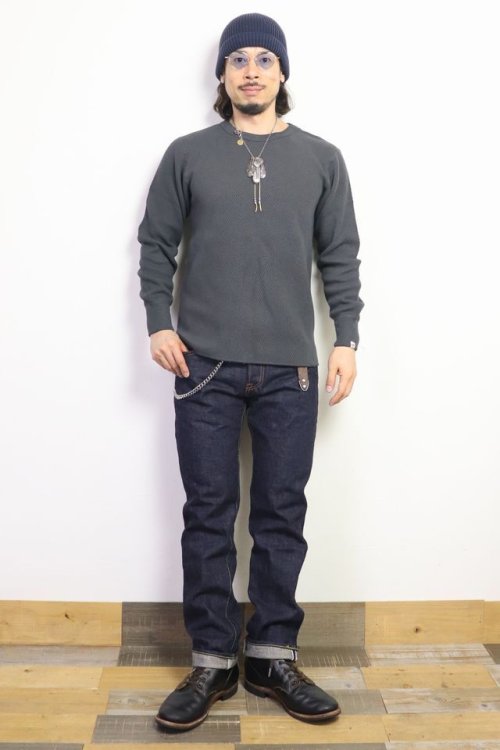 他の写真2: 「UES/ウエス」ダブルハニカムサーマル【スチールグレー】