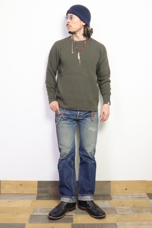 他の写真3: 「UES/ウエス」ダブルハニカムサーマル【オリーブブラウン】
