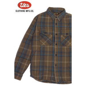 画像1: 「UES/ウエス」エクストラヘビーネルシャツ【ベージュ】