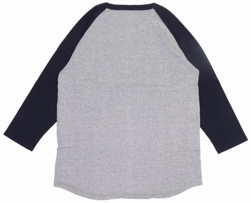 他の写真2: 「STUDIO D'ARTISAN/ステュディオ・ダ・ルチザン」SPECIAL SALVAGE ラグラン7分袖Ｔシャツ【杢グレー×ネイビー】