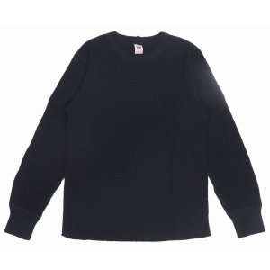画像2: 「UES/ウエス」ビッグワッフルＴシャツ【ブラック】