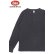 画像1: 「UES/ウエス」ヘンリーネックビッグワッフルＴシャツ【スチールブラック】 (1)