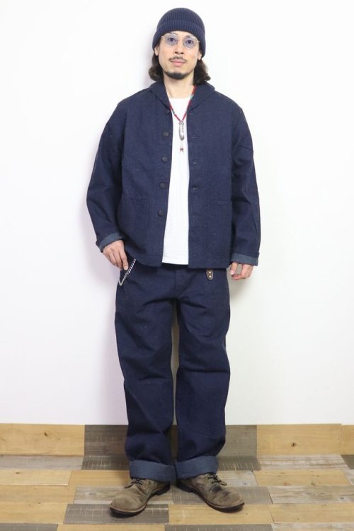 他の写真3: 「TCB jeans/TCBジーンズ」ショールカラーカバーオールSEAMENS Jumpers【10ozデニム】