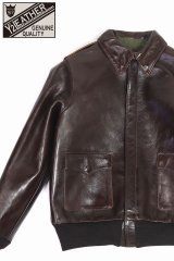 「Y'2 LEATHER/Y'2レザー」プルアップホース タイプA-2フライトジャケット【ブラウン】