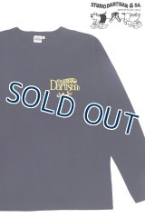「STUDIO D'ARTISAN/ステュディオ・ダ・ルチザン」Lamp 長袖プリントＴシャツ【ネイビー】
