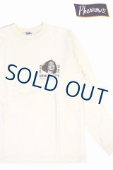 「Pherrow's/フェローズ」ARMY&NAVY プリントロンT【S.ホワイト】