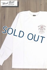 「WEST RIDE/ウエストライド」HOMEWARD BOUND ヘビーウェイトプリントロンT【ホワイト】