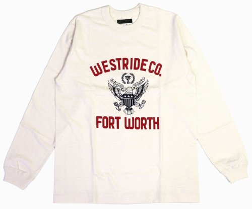 他の写真1: 「WEST RIDE/ウエストライド」FORT WORTH ヴィンテージプリントTシャツ【クリーム】
