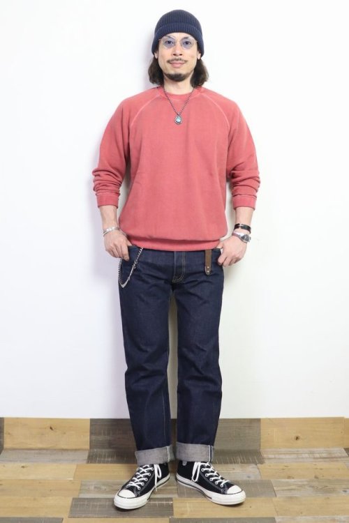 他の写真3: 「Pherrow's/フェローズ」無地ミニ裏毛スウェット【フェードレッド】