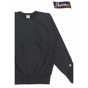 画像1: 「Pherrow's/フェローズ」無地ヘビーウェイトスウェット【S・ブラック】