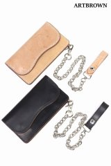 「ARTBROWN/アートブラウン」UKサドルレザー トラッカーズウォレット【2カラーあり】