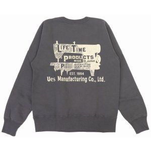 画像3: 「UES/ウエス」LIFE TIME プリントスウェット【グレー】