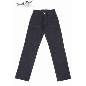 画像1: 「WEST RIDE/ウエストライド」リラックス パッドパンツ【デニム】