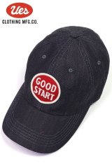 「UES/ウエス」デニムキャップ【GOOD START レッド】