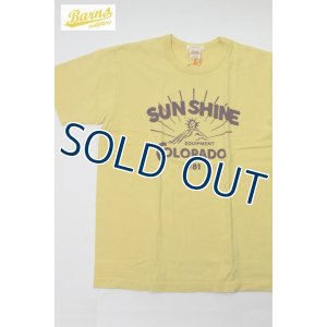 画像1: 「BARNS OUT FITTERS /バーンズアウトフィッターズ」SUN SHINEプリントTシャツ (1)