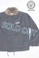 画像: 「HOUSTON/ヒューストン」N-1デッキジャケット スタンダードモデル 5N-1【ネイビー】