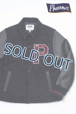 画像: 「Pherrow's/フェローズ」スタジアムジャンパー 17W-PSCJ1【ブラック/ブラック】   