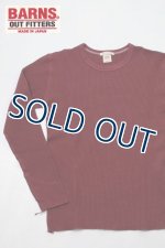 画像: 「BARNS OUT FITTERS /バーンズアウトフィッターズ」L/Sヘビーサーマルクルーネック【バーガンディ】