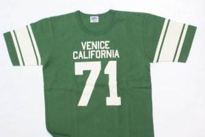 画像: 「Pherrow's/フェローズ」VENICE CALIFORNIA 71フットボールTシャツ18S-PFBT1【グリーン】