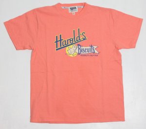 画像: 「Pherrow's/フェローズ」Harold's BiscuitsプリントTシャツ PTシリーズ【サーモン】